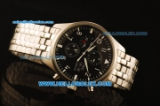 IWC Big Pilot Automatic Full Steel with Black Dial and Big Calendar