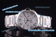 Cartier ballon bleu de Chronograph Quartz Full Case with Silver Dial - 7750 coating