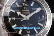 Omega Seamaster Planet Ocean 600M Clone Omega 8900 Automatic Stainless Steel Case/Bracelet with Black Dial and Stick/Arabic Numeral Markers (EF)