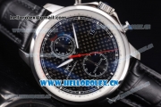 IWC Portugieser Yacht Club Asia ST25 Automatic Steel Case with Black Dial Black Leather Strap and Arabic Numeral Markers