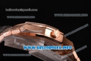 Audemars Piguet Royal Oak 41 MM Clone AP Calibre 3120 Automatic Rose Gold Case/Bracelet with White Dial and Stick Markers - 1:1 Original (JF)