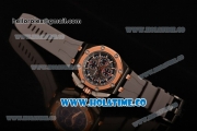 Audemars Piguet Royal Oak Offshore Miyota Quartz PVD Case with Grey/Blue Dial and Rose Gold Bezel - Stick Markers (EF)