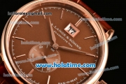 A.Lange&Sohne Saxonia Miyota Quartz Rose Gold Case with Stick Markers and Brown Dial