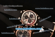 Tag Heuer Carrera West McLaren Mercedes 2014 Chrono Miyota OS20 Quartz Rose Gold Case with White Dial and Stick Markers