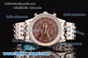 Breitling Navitimer ST17 Automatic with Brown Dial and Silver Stick Marker-SSband