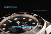 Rolex Submariner Swiss ETA 2836 Automatic Movement Steel Case and Strap with Black Dial and White Markers 43mm