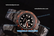 Rolex Explorer II Pro-Hunter Asia 2813 Automatic PVD Case with PVD Strap and Black Dial