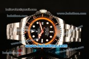 Rolex Sea-Dweller Deepsea Asia 2813 Automatic Steel Case/Strap with Black Dial and Orange Diver Index