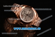 Vacheron Constantin Overseas Chrono Miyota 9015 Automatic Rose Gold Case with Gray Dial and Rose Gold Bracelet