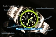 Rolex Sea-Dweller Deepsea Asia 2813 Automatic Steel Case/Strap with Black Dial and Green Diver Index