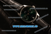 IWC Portuguese Automatic Clone IWC 52010 Automatic Steel Case with Green Dial and Black Leather Strap - (AAAF)