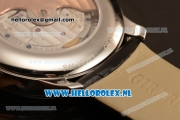 Girard Perregaux 1966 9015 Auto Steel Case with Grey Dial and Black Leather Strap