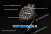 Rolex Sea-Dweller Clone Rolex 3135 Automatic PVD Case Black Dial With Dots Markers PVD Bracelet (BP)