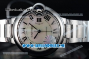 Cartier Ballon Bleu De Citizen Automatic Steel Case White Dial Roman Numeral Markers and Steel Bracelet