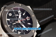 Hublot Big Bang Chrono Swiss Valjoux 7750 Automatic Steel/PVD Case Black Dial With Stick/Arabic Numeral Markers Black Rubber Strap