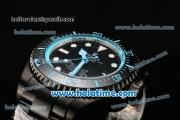Rolex Sea-Dweller Deepsea Asia 2813 Automatic Full PVD with Black Dial and Blue Diver Index