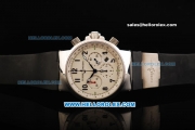 Ulysse Nardin Swiss Valjoux 7750 Automatic Movement Steel Case with Beigge Dial - Three Subdials