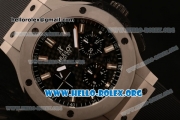 Hublot Big Bang Chronograph Swiss Valjoux 7750 Automatic Steel Case with Carbon Fiber Dial and Black Rubber Strap (YF)