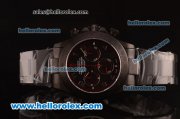 Rolex Daytona Chronograph Swiss Valjoux 7750 Automatic Brushed Full PVD wiht Black Dial and Black Markers