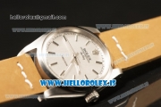 Rolex Milgauss Vintage 2813 Automatic With Sliver Dial Genuine Leather Strap