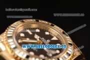 Rolex GMT-Master II Diamond Bezel With Original Functional Movement YG Case 116758SANR