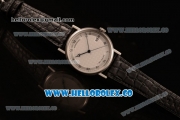 Breguet Classique Miyota 9015 Automatic Steel Case with White Dial and Black Leather Strap - (AAAF)