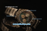 Rolex Daytona Chronograph Swiss Valjoux 7750 Automatic PVD Case and Black MOP Dial-PVD Strap