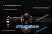 BlancPain Fifty Fathoms Swiss ETA 2836 Automatic Rose Gold Case with Black Dial and Stick/Arabic Numeral Markers (NOOB)