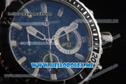 Ulysse Nardin Maxi Marine Diver Miyota OS20 Quartz Steel Case with Black Dial and Black Rubber Strap Yellow Markers