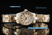 Rolex Oyster Perpetual Automatic Movement Full Steel with ETA Coating Case and White Dial-Lady Model