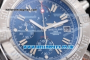 Breitling Avenger Seawolf Chrono Miyota OS10 Quartz Stainless Steel Case/Bracelet with Blue Dial and Stick Markers
