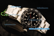 Rolex GMT-Master II Swiss ETA 2836 Automatic Movement Full Steel with Black Dial and Black Bezel