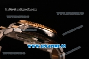 Rolex Sky-Dweller Asia Automatic Two Tone Case/Bracelet with Roman Numeral Markers and Gold Dial