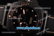 Panerai Luminor Submersible 1950 3 Days Clone P.9000 Automatic Ceramic Case with Black Dial and Yellow Markers - 1:1 Original (H)