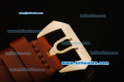 U-Boat Italo Fontana Swiss ETA 6497 Manual Winding Titanium Case with White Dial and Brwon Leather Strap-1:1 Original
