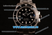 Rolex Submariner Swiss ETA 2836 Automatic Steel Case with Black Dial and Steel Bracelet Steel Bezel