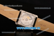 Cartier Tank MC Miyota 9015 Automatic Steel Case with White Dial Roman Numeral Markers and Diamonds Bezel - 1:1 Original
