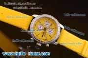 Chopard Mille Miglia GMT Automatic Diamond Bezel with Yellow Dial and Yellow Rubber Strap