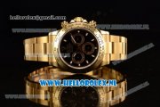 Rolex Cosmograph Daytona Chronograph 4130 Automatic Yellow Gold Case with Black Dial Stick Markers and Yellow Gold Bracelet (BP)