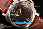 Panerai Luminor 1950 3 Days PAM 372 Clone P.3000 Manual Winding Steel Case with Black Dial and Stick/Arabic Numral Markers - 5 Days Power Reserve 1:1 Best Edition (ZF)