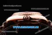 Rolex Day-Date Swiss ETA 2836 Automatic Rose Gold Case/Bracelet with Brown Dial and Stick Markers Diamonds Bezel (BP)