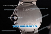 Cartier Ballon Bleu De Mideum Swiss Quartz Stainless Steel Case/Bracelet with Roman Numeral and Markers White Dial