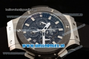 Hublot Aero Bang Chrono Swiss Valjoux 7750 Automatic Steel/PVD Case Black Dial With Stick Markers Black Rubber Strap