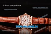 Rolex Day-Date Asia 2813/Swiss ETA 2836/Clone Rolex 3135 Automatic Rose Gold Case with Roman Numeral Markers and White Dial (BP)