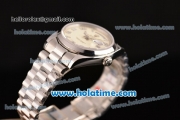 Rolex Day Date Swiss ETA 2836 Automatic Full Steel with Beige Dial and Arabic Numeral Markers