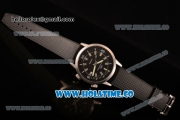 IWC Aquatimer Vintage 1967 Swiss ETA 2824 Automatic Steel Case with Stick Markers Black Dial and Black Rubber Strap