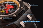 Audemars Piguet Grande Prix Chrono Run 12@ Swiss Vajoux 7750-CHG Automatic PVD Case with Black Rubber Strap and Black Dial