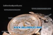 Chopard Imperiale Miyota Quartz Steel Case with Diamonds Bezel Silver Dial and Two Tone Bracelet