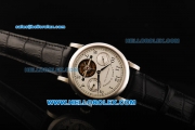 A.Lange&Sohne Glashutte Swiss Tourbillon Manual Winding Movement with White Dial and Leather Strap