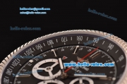 Breitling Bentley Barnato Racing Chrono Swiss Valjoux 7750-SHG Automatic Steel Case with Steel Strap Black Dial 1:1 Original